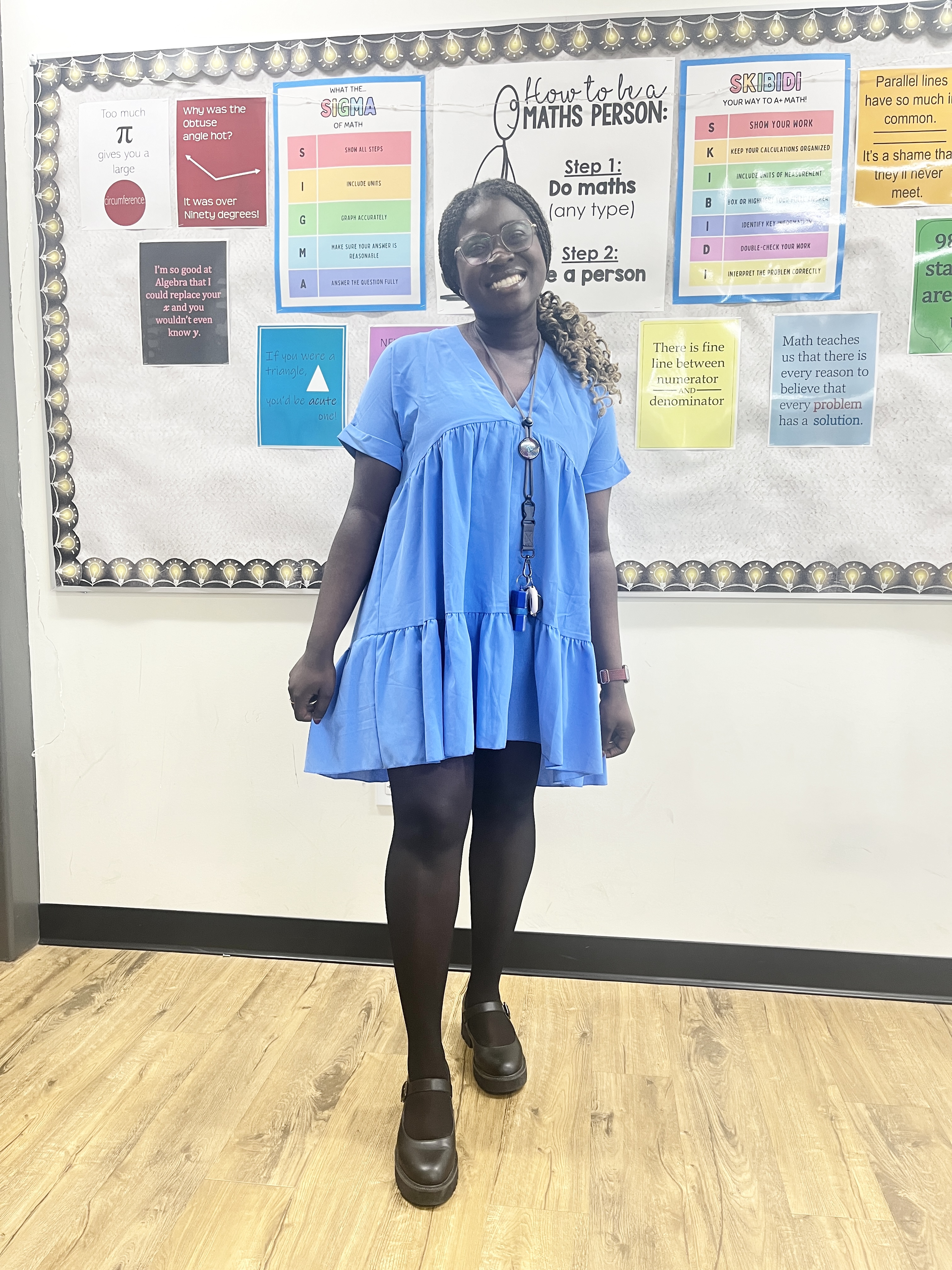 Hannah Terkper in her classroom